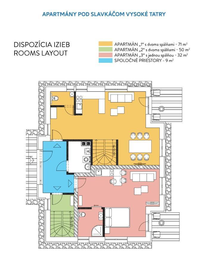 Apartmány pod Slavkáčom - Vysoké Tatry Velky Slavkov Exterior foto